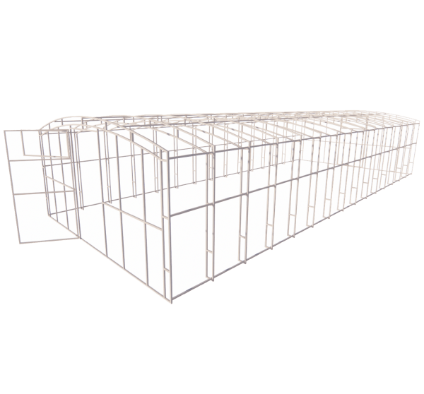 Каркас теплицы Прямостенная 20x20 мм 4x10 м