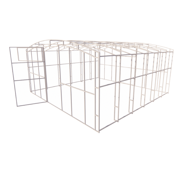 Каркас теплицы Прямостенная 20x20 мм 4x4 м