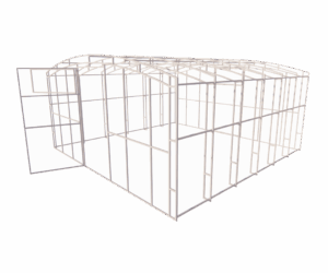 Каркас теплицы Прямостенная 20x20 мм 4x4 м