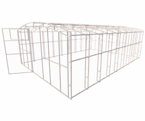 Каркас теплицы Прямостенная 20x20 мм 4x6 м