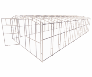 Каркас теплицы Прямостенная 20x20 мм 4x8 м