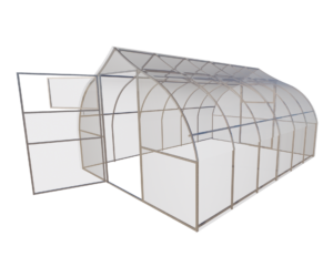 Теплица из поликарбоната Горка 20x20 мм 3x4 м