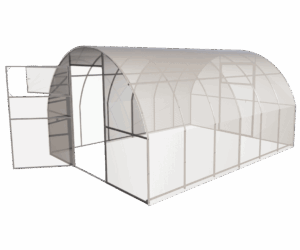 Теплица из поликарбоната Летняя 20x20 мм 3x4 м